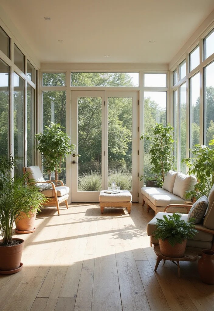 Transform Your Outdoor Space: 10 Stunning Porch to Sunroom Conversions You Must See in 2026! - 1. Modern Minimalist Retreat