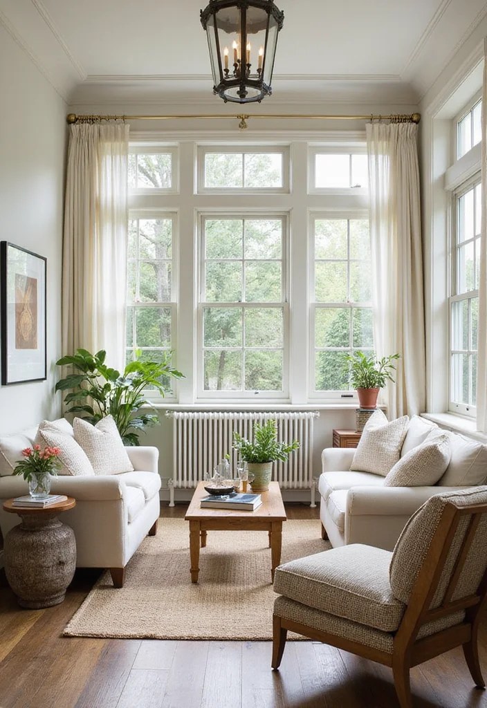 Transform Your Outdoor Space: 10 Stunning Porch to Sunroom Conversions You Must See in 2026! - 5. Elegant Transitional Space