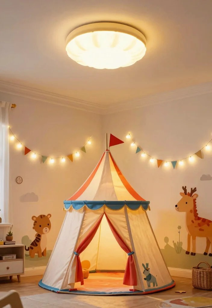 Valentine’s Day 2026 Kids Bedroom Ideas Under $50 (Circus & Celestial) - 3. Circus-Inspired Light Fixtures 1