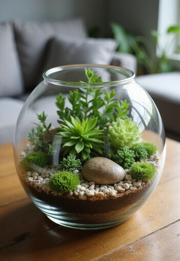 12 Stunning Green Decor DIYs You Can Create for a Fresh and Vibrant Home! - 6. Green Terrarium 1