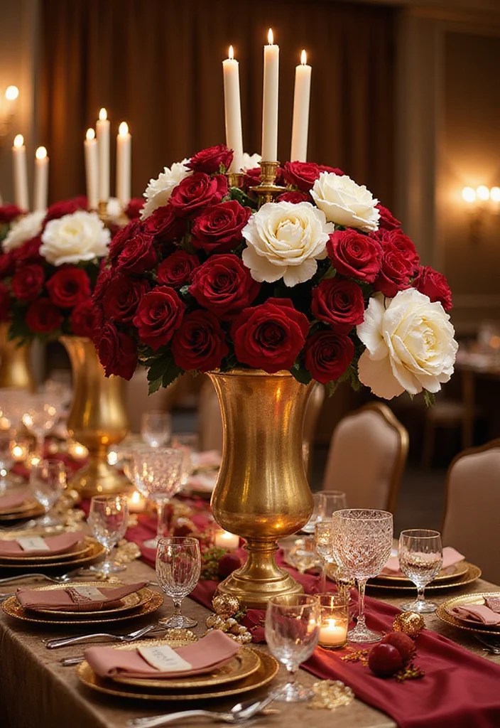 15 Luxurious Masquerade Decor Touches for a Glamorous Affair (You’ll Want #7!) - 2. Opulent Centerpieces. 1