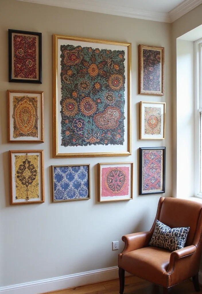 15 Unique Ways to Incorporate Adire Fabric into Your Home (Get Inspired by #6!) - 1. Artwork and Wall Hangings 1