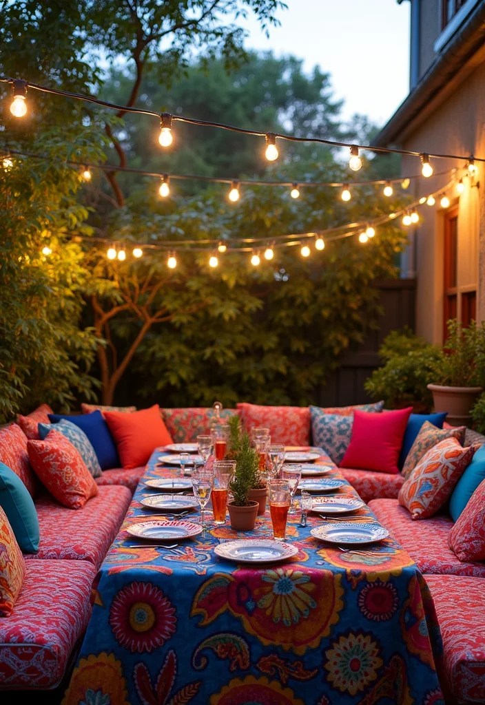 15 Unique Ways to Incorporate Adire Fabric into Your Home (Get Inspired by #6!) - 10. Outdoor Décor 1