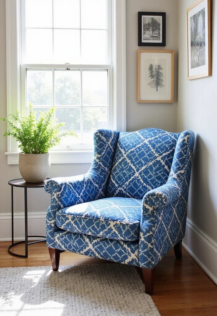 15 Unique Ways to Incorporate Adire Fabric into Your Home (Get Inspired by #6!) - 4. Upholstered Furniture 1