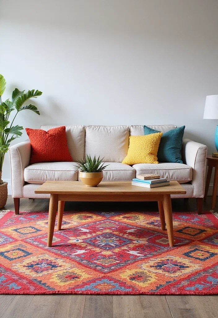 15 Unique Ways to Incorporate Adire Fabric into Your Home (Get Inspired by #6!) - 6. Accent Rugs 1