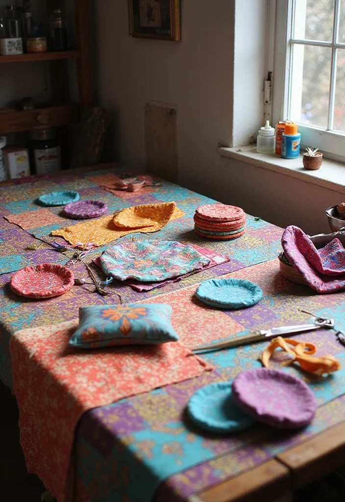 15 Unique Ways to Incorporate Adire Fabric into Your Home (Get Inspired by #6!) - 9. Crafts and DIY Projects 1