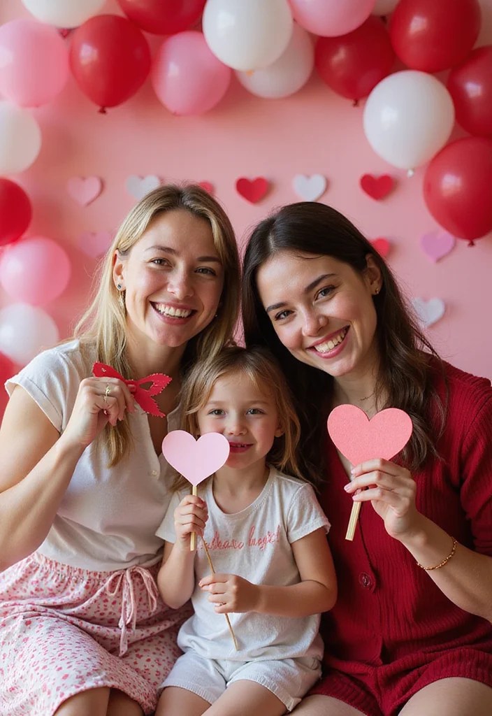 2026 Valentine’s Magic in 10 Minutes: 15 No-Prep Activities Busy Moms Swear By (Lace, Circus & Celestial Fun) - 11. DIY Valentine’s Day Photo Booth 1