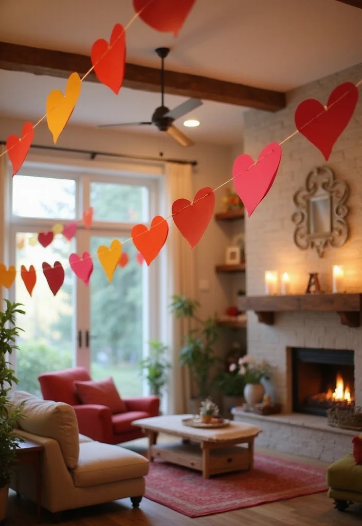 2026 Valentine’s Magic in 10 Minutes: 15 No-Prep Activities Busy Moms Swear By (Lace, Circus & Celestial Fun) - 9. Heart Garland Making 1