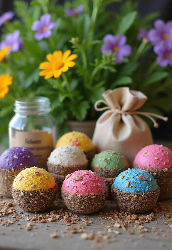 10 DIY Easter Gifts That Are Way Cooler Than Store-Bought (Your Friends Will Love #2!) - 10. Flower Seed Bombs 1