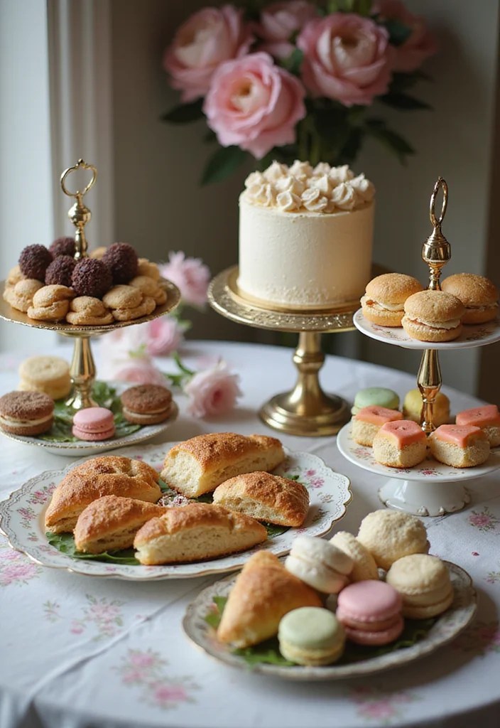 10 Ways to Create a Magical Atmosphere for Your Bridgerton Tea Party (Don't Miss #5!) - 6. Serve Exquisite Treats 1