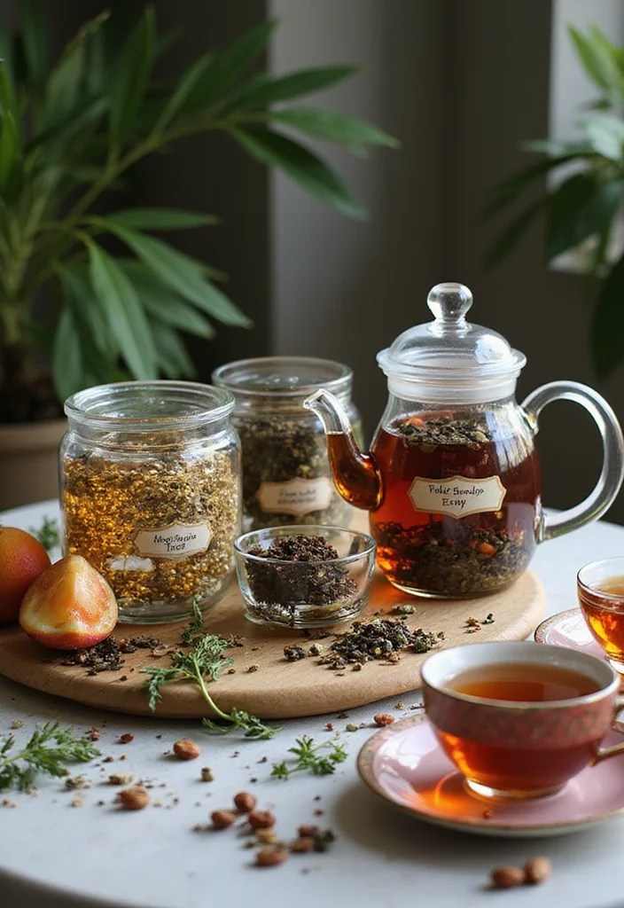 10 Ways to Create a Magical Atmosphere for Your Bridgerton Tea Party (Don't Miss #5!) - 8. Create a Signature Tea Blend 1