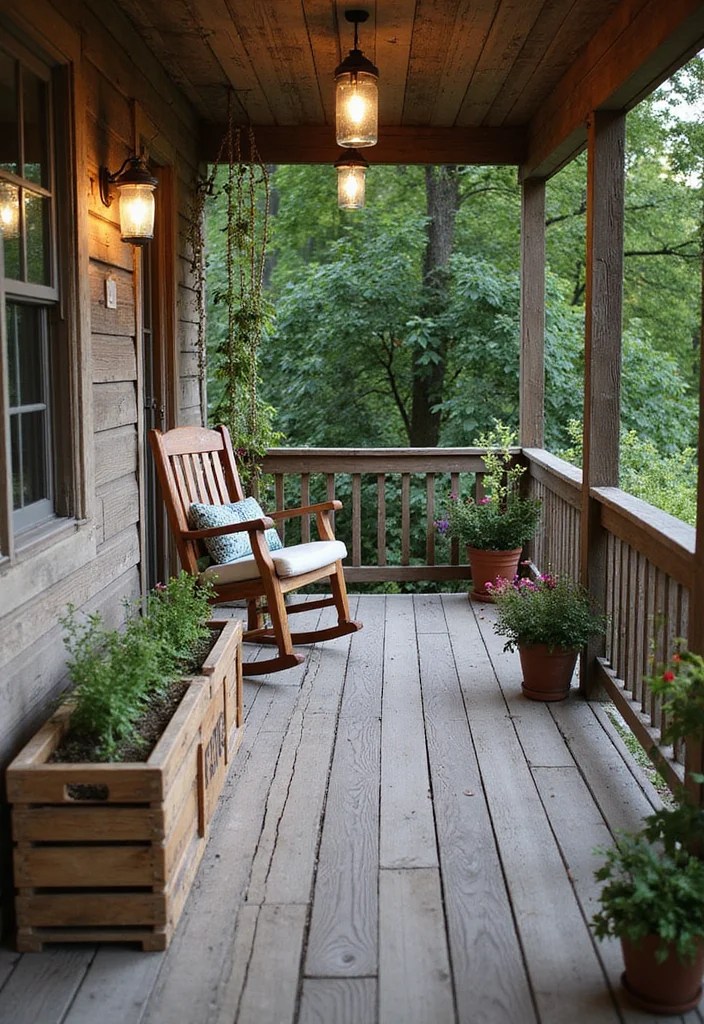 14 Ground Level Deck Ideas That'll Blend Seamlessly with Your Garden Paradise! - 5. Rustic Farmhouse Deck 1