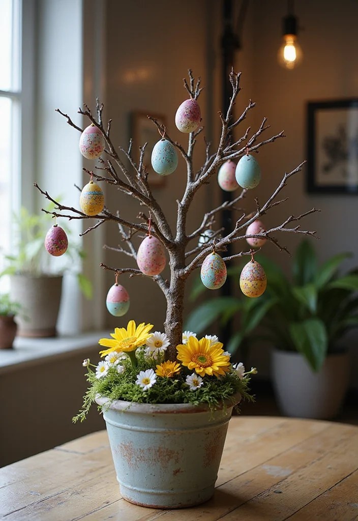 15 DIY Easter Home Decor Ideas That Will Make Your Guests Say 'WOW!' - 5. Easter Egg Tree 1