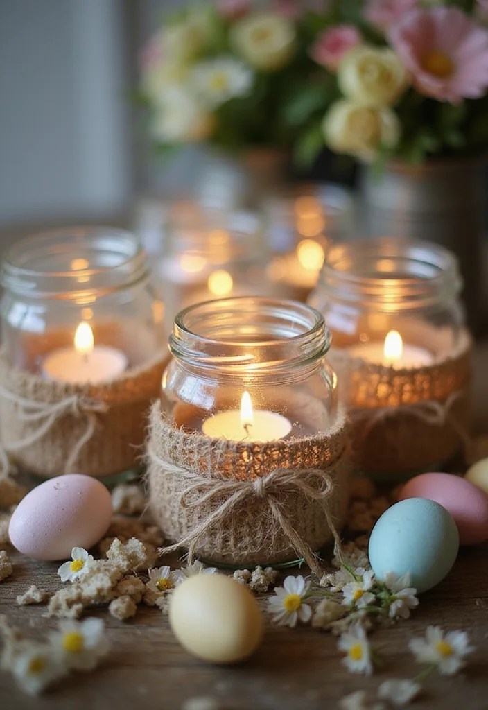 15 DIY Easter Home Decor Ideas That Will Make Your Guests Say 'WOW!' - 7. DIY Easter Candle Holders 1