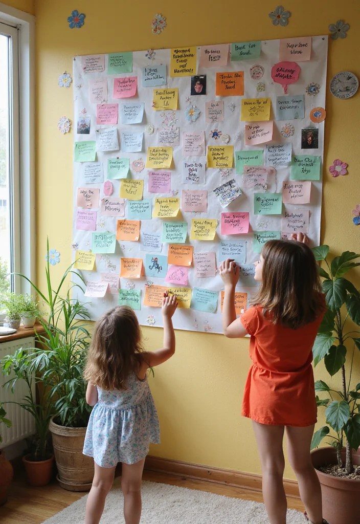 15 Insanely Clever Mom Life Hacks You Need to Upgrade Your Parenting Game! - 14. The Gratitude Wall 1