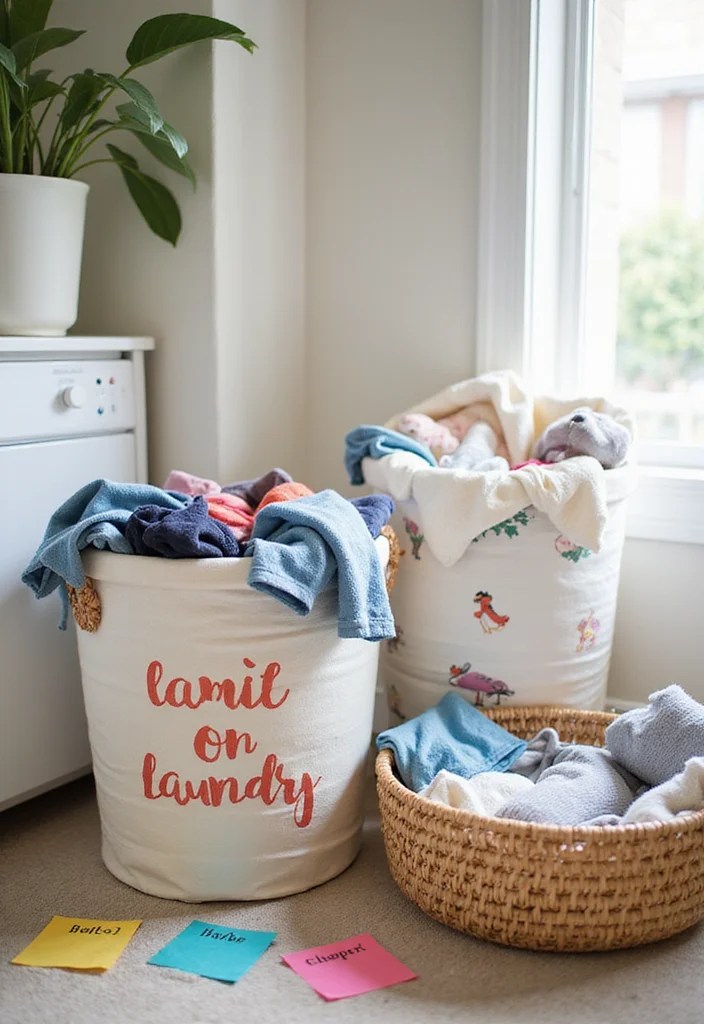 15 Insanely Clever Mom Life Hacks You Need to Upgrade Your Parenting Game! - 3. The Laundry Basket Drop Zone 1