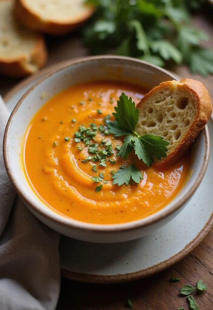15 Mouthwatering Plant-Forward Meals for Spring That Will Brighten Your Table! - 12. Carrot and Ginger Soup 1