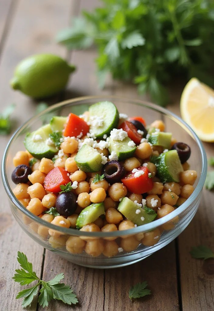 15 Mouthwatering Plant-Forward Meals for Spring That Will Brighten Your Table! - 13. Mediterranean Chickpea Salad 1