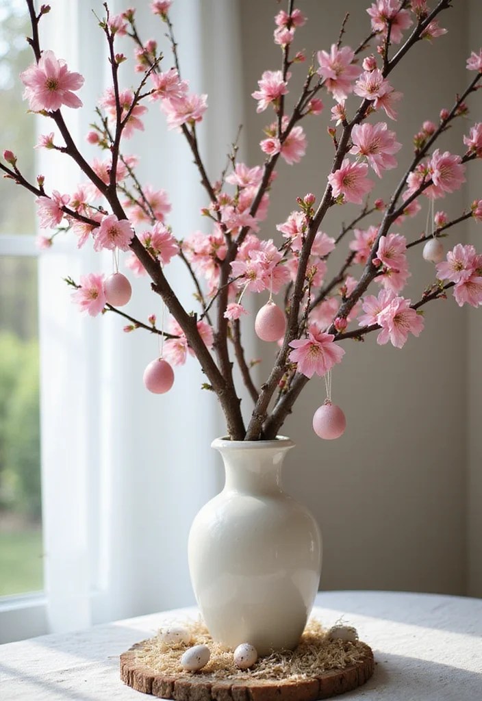 15 Stunning Easter Centerpiece Ideas That Will Wow Your Guests! - 11. Nature’s Bounty 1