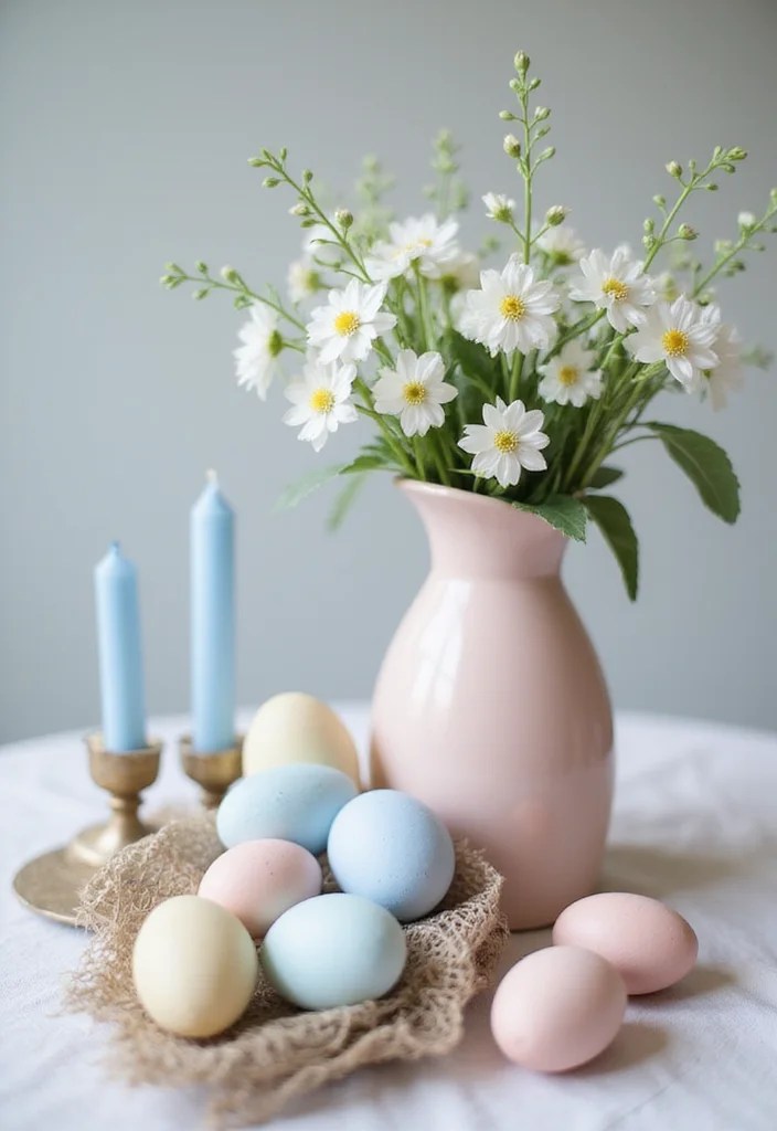 15 Stunning Easter Centerpiece Ideas That Will Wow Your Guests! - 12. Pastel Palette 1