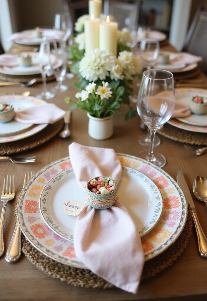 15 Stunning Easter Centerpiece Ideas That Will Wow Your Guests! - 14. Themed Table Settings 1