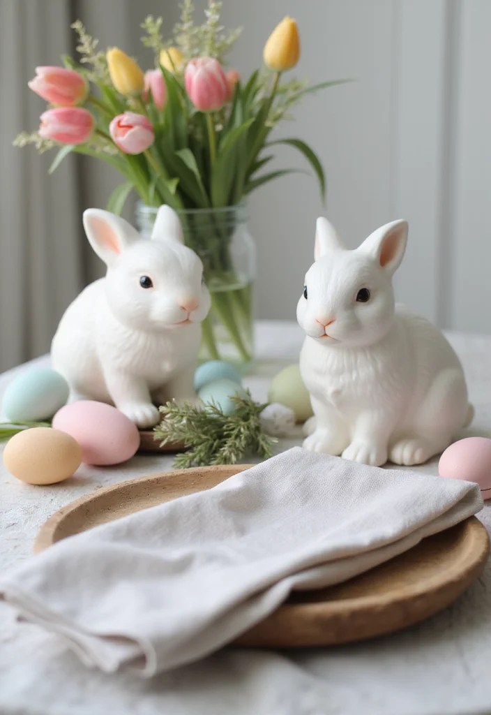 15 Stunning Easter Centerpiece Ideas That Will Wow Your Guests! - 5. Bunny Love 1