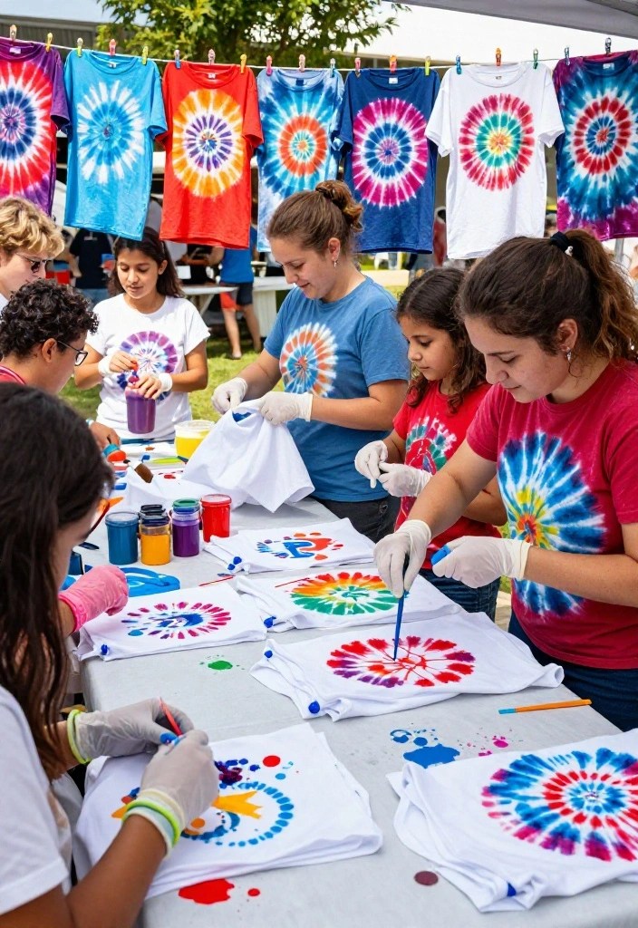 17 Unforgettable Fourth Of July Celebration Ideas That Will Wow Your Guests! - 4. DIY Tie-Dye T-Shirts 1