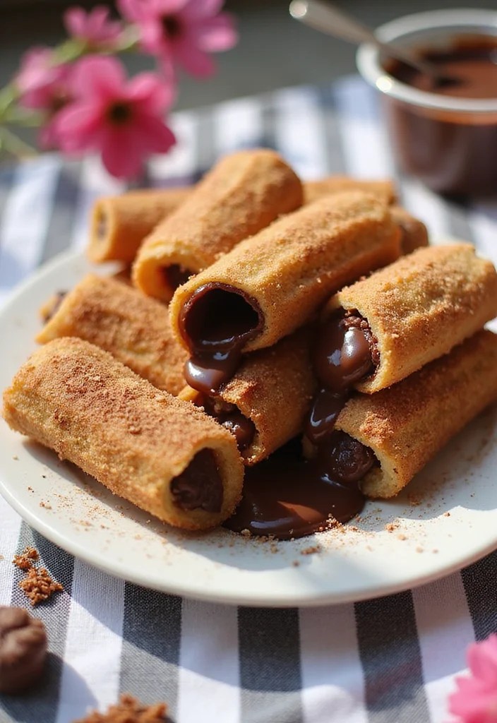 3 Churro Recipes That Will Make You the Star of Dessert Night! - Chocolate-Cream Filled Churros 1