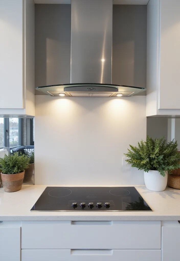 8 Modern Vent Hood Cover Ideas That Will Elevate Your Kitchen Game! - 5. Chic Glass Enclosure 1