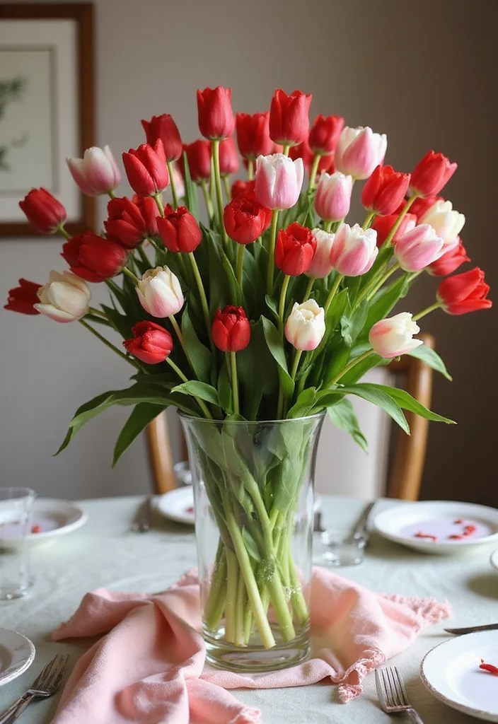 Create the Perfect Easter Floral Arrangement: 7 DIY Ideas That Wow! - 3. Elegant Tulip Cascade 1