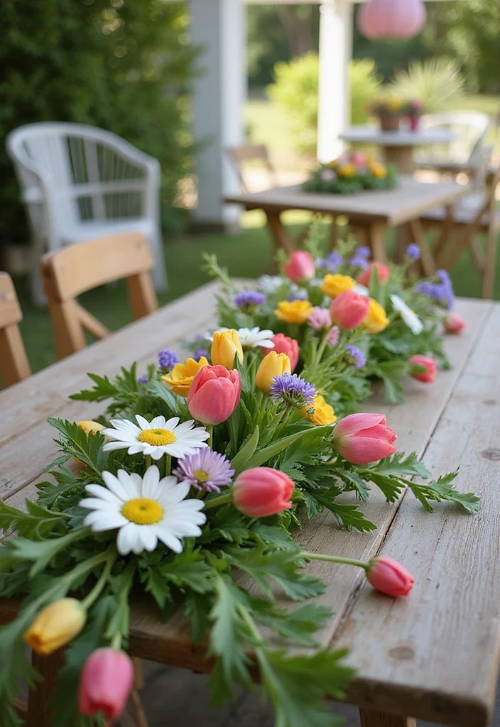 Create the Perfect Easter Floral Arrangement: 7 DIY Ideas That Wow! - 5. Bright Spring Flower Garland 1