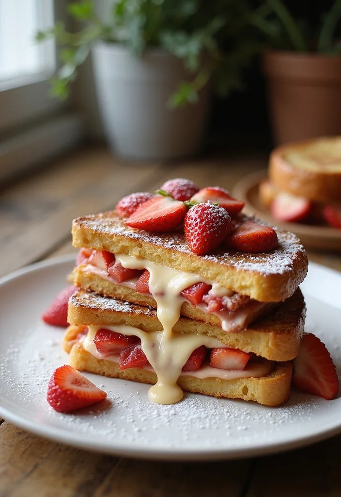 Make Mom Smile with Strawberry Stuffed French Toast & Avocado Rose Toast Brunch! - 1. Strawberry Stuffed French Toast: A Sweet Start 1