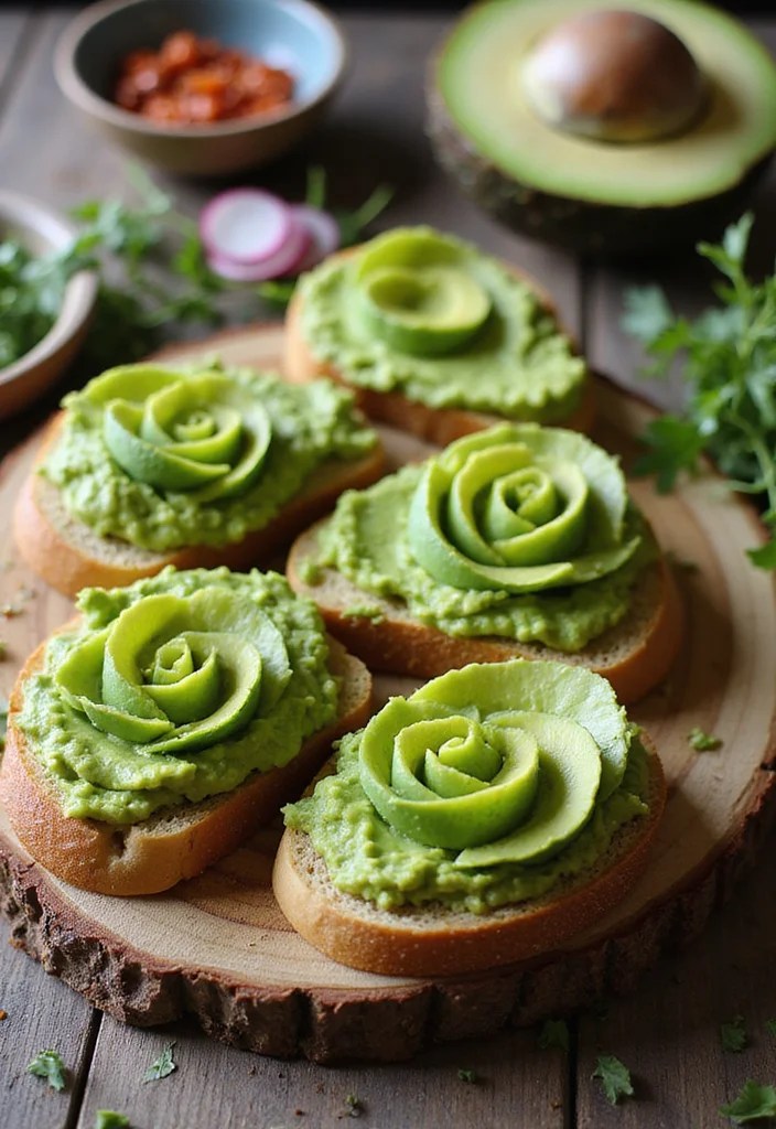 Make Mom Smile with Strawberry Stuffed French Toast & Avocado Rose Toast Brunch! - 2. Avocado Rose Toast: A Trendy Twist 1