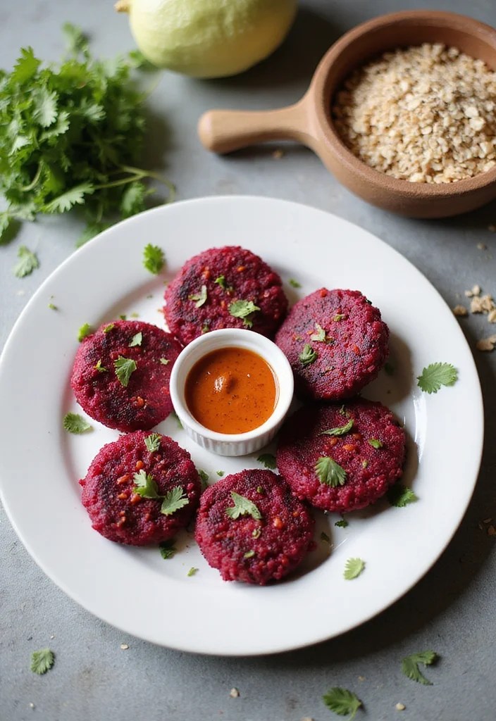 Master Meal Prep with These 5 Easy Beetroot Cutlet Recipes for Your Lunchbox! - 5. Beetroot and Oats Cutlet 1