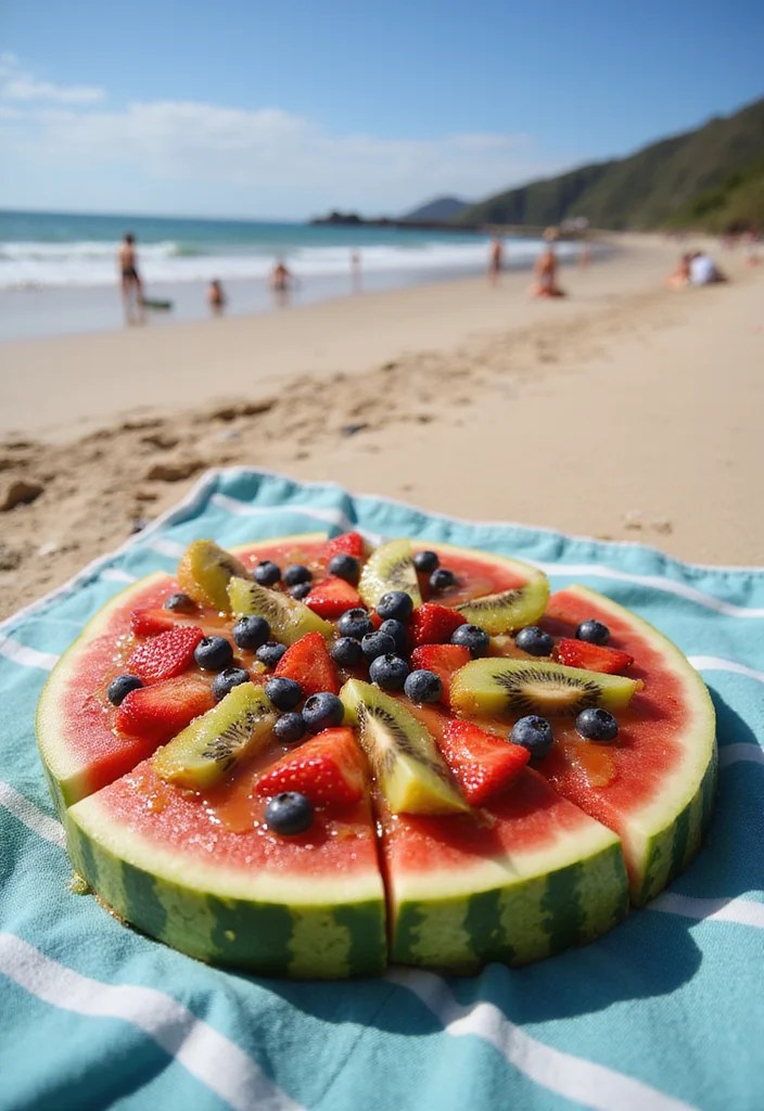 The Cutest Beach Snacks Ever: Watermelon Pizza & Chocolate Banana Pops - 1. Watermelon Pizza: A Slice of Summer 1