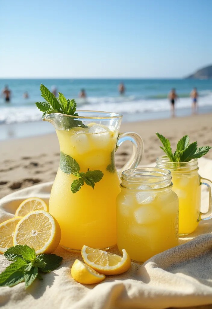 The Cutest Beach Snacks Ever: Watermelon Pizza & Chocolate Banana Pops - 7. Refreshing Lemonade: Stay Hydrated 1
