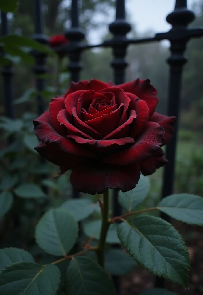 10 Mysterious Gothic Plants That Will Transform Your Space into a Dark Wonderland! - 4. Black Rose (Rosa spp.) 1