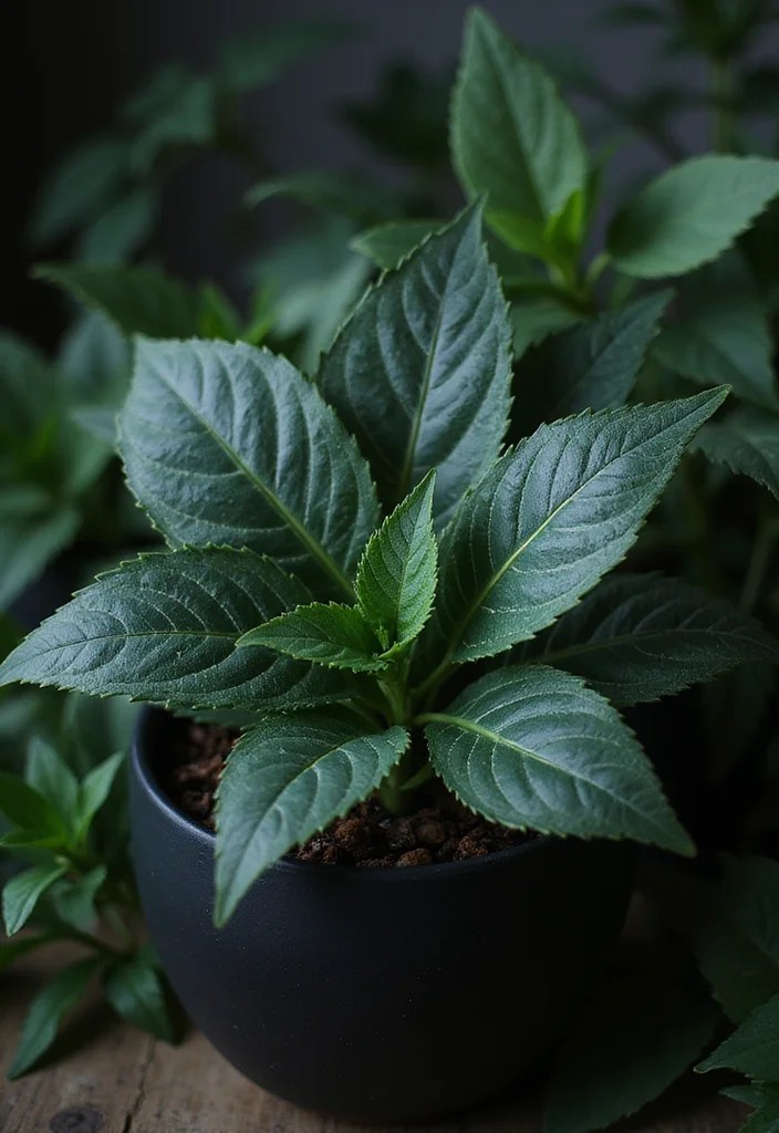 10 Mysterious Gothic Plants That Will Transform Your Space into a Dark Wonderland! - 7. Velvet Leaf (Alocasia micholitziana) 1