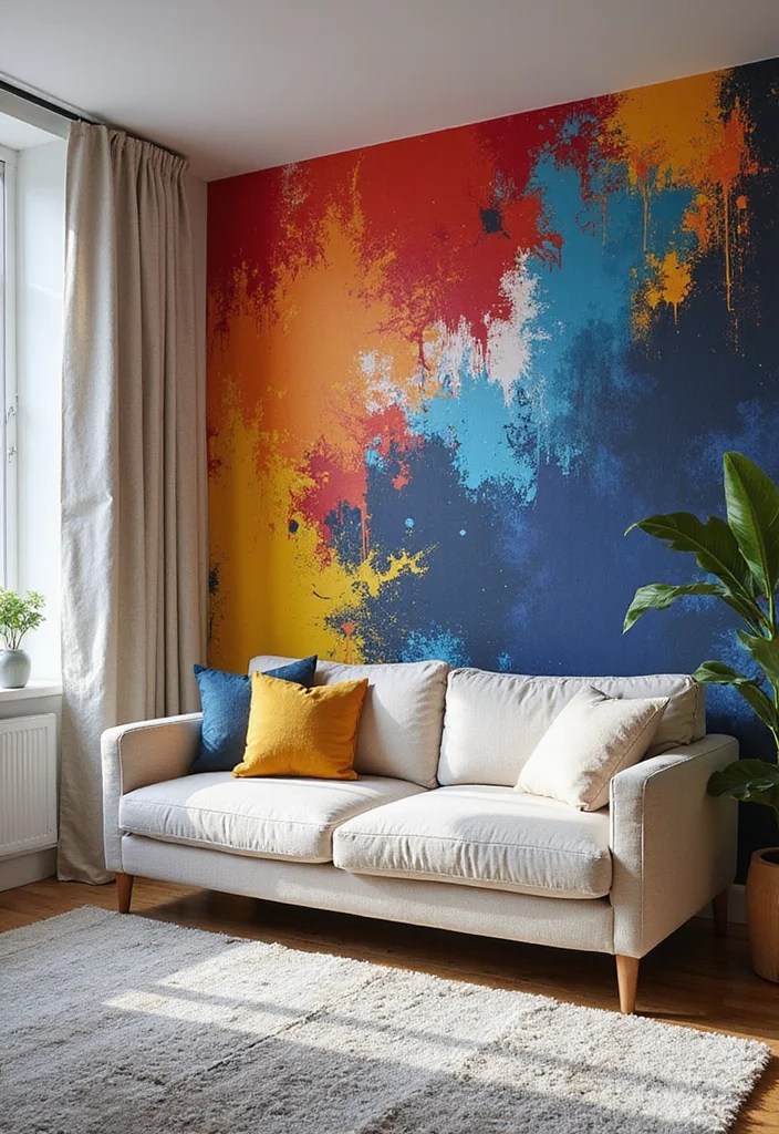 10 Peel-and-Stick Transformation Products to Revamp Your Home Decor - 4. Peel-and-Stick Wall Mural: A Dramatic Statement 1