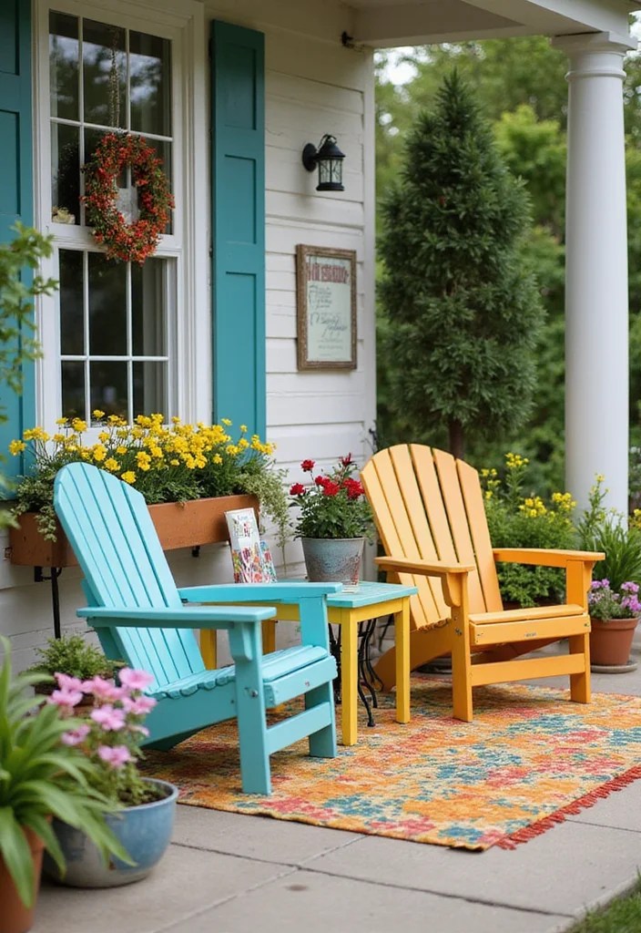 13 DIY Spring Porch Decor Hacks That Will Transform Your Entryway! - 10. Paint Your Porch Furniture 1