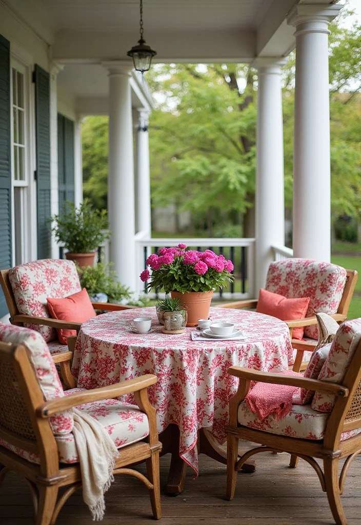 13 DIY Spring Porch Decor Hacks That Will Transform Your Entryway! - 12. Seasonal Fabrics 1