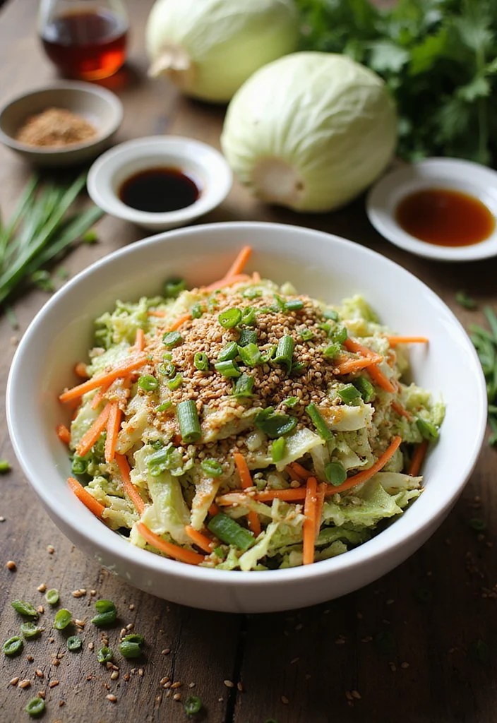 5 Amazing Cabbage Recipes That Will Change Your Dinner Game Forever! - 1. Crunchy Asian Cabbage Salad 1