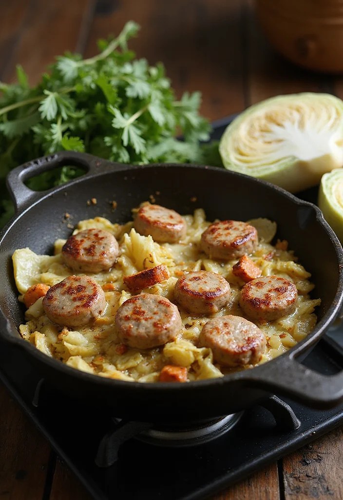 5 Amazing Cabbage Recipes That Will Change Your Dinner Game Forever! - 5. Cabbage and Sausage Skillet 1