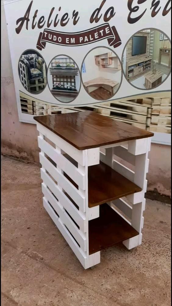 10 Affordable Pallet Tables That Look Luxurious But Won't Break the Bank! - 9. Multi-Purpose Work Table 1
