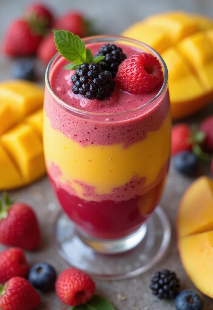 5 Fun Mango Smoothies Your Kids Will Beg for Again and Again! - 2. Berry Mango Fiesta 1