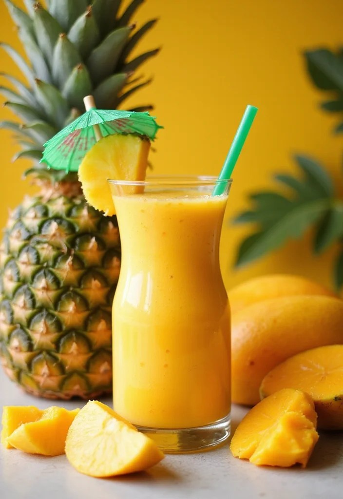 5 Fun Mango Smoothies Your Kids Will Beg for Again and Again! - 4. Tropical Mango Pineapple Bliss 1