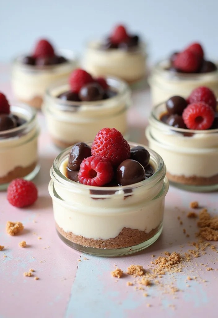 5 No-Bake Summer Snacks You’ll Make on Repeat (Ready in Minutes!) - 5. Mini No-Bake Cheesecakes 1