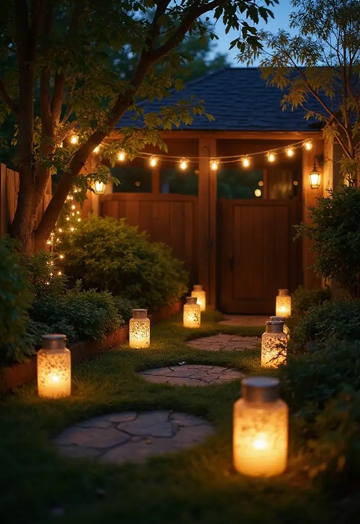9 Easy Small Garden Ideas That Feel Like a Secret Escape (Even in a Tiny Space) - 9. Creative Lighting Solutions 1