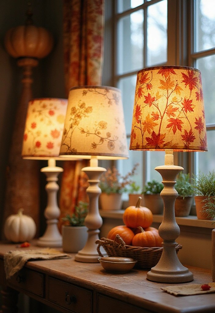 Quick Hack: Transforming Ordinary Lampshades with Fabric Dye or Trim - 7. Seasonal Themes for a Fun Twist 1