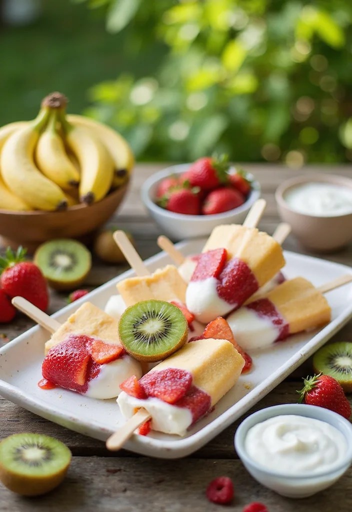 8 Amazing Yoghurt Treats for Kids That Will Make Snack Time Fun! - 2. Yoghurt-Dipped Fruit Pops 1